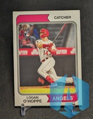 2023 Topps Heritage #318 Logan O'Hoppe Rookie Los Angeles Angels